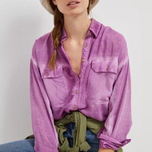 Anthropologie Pilcro Joëlle Relaxed Buttondown